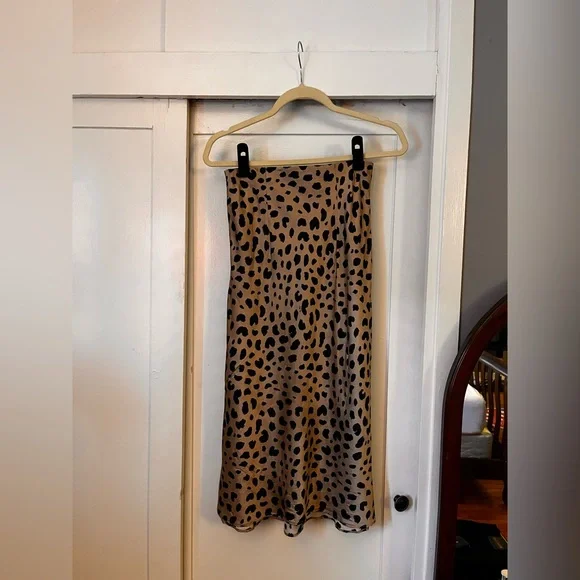 Realisation Par Tan and Black A-Line Skirt - Picture 3 of 3